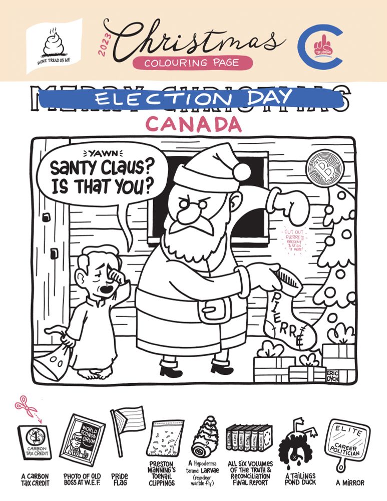 Election day colouring page