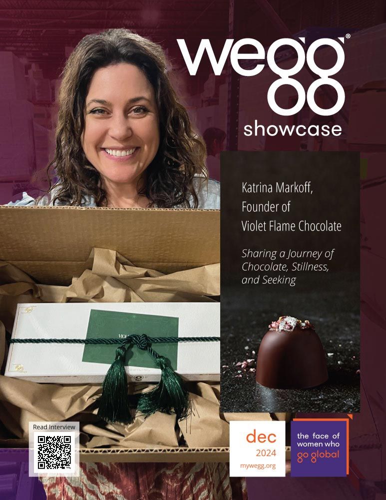 Katrina Markoff, Founder of Violet Flame Chocolate, #7, December, 2024, wegg showcase™: https://bit.ly/3VhXRSW