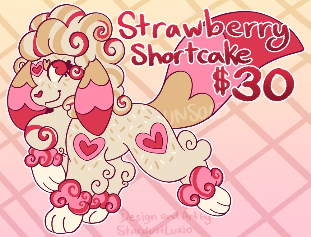 a strawberry shortcake umbreon design for sale for $30