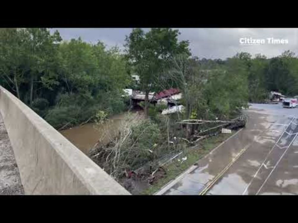 From Lake Lure to Asheville, flooding footage shows damage across NC communities