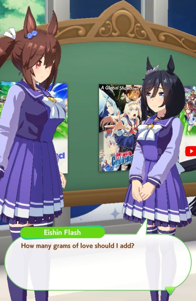 Eishin Flash being literal