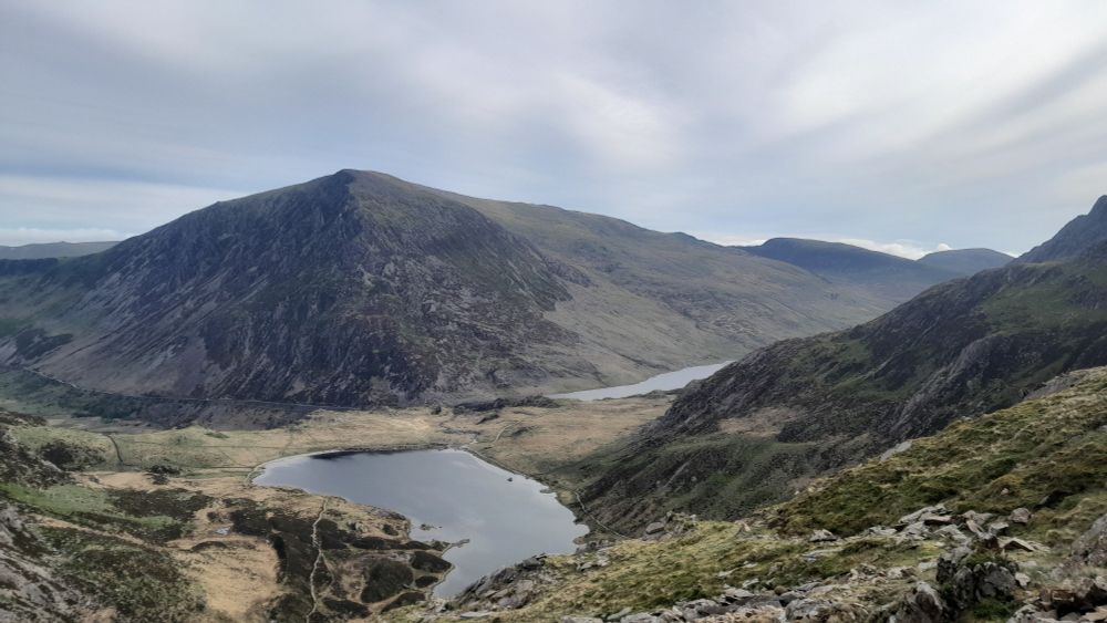 View over Llyn Padarn from the quarries above Llanberis 