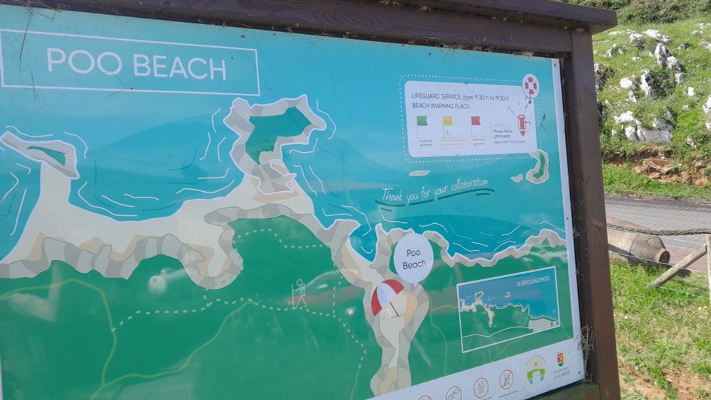 Sign up from Poo beach in Northern Spain