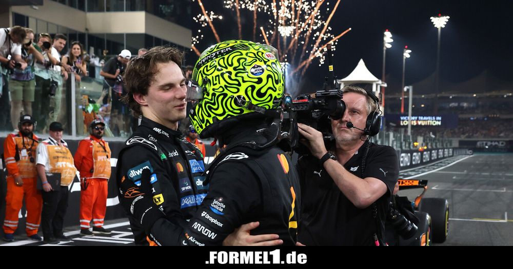 Formel-1-Weltmeister 2025 Lando Norris, mit Oscar Piastri