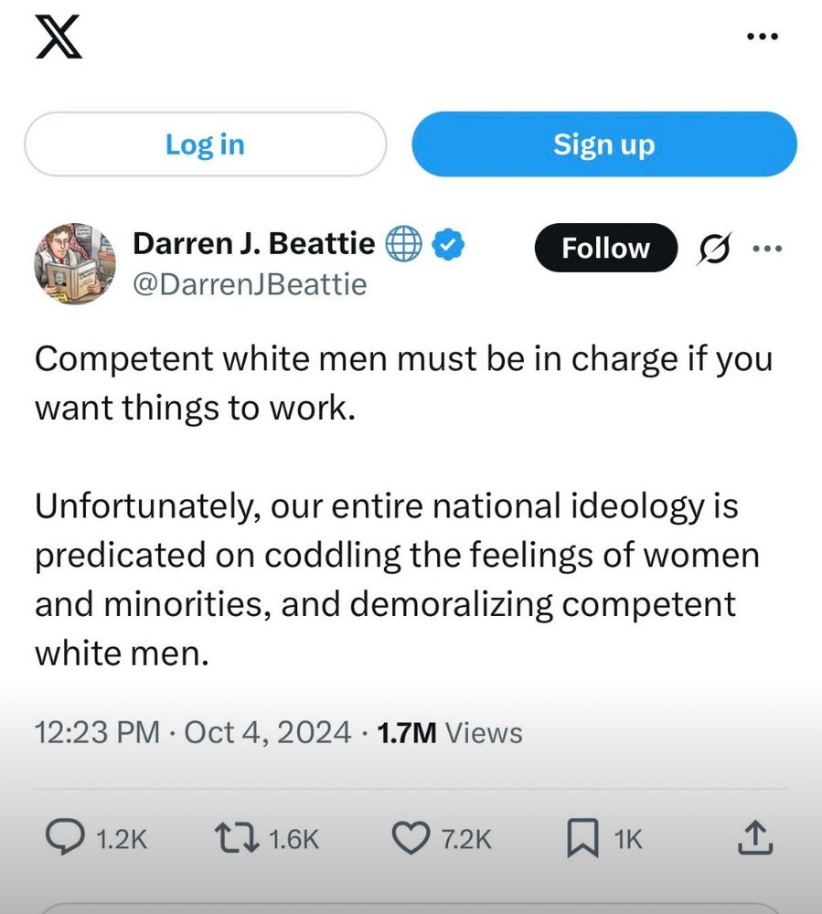 Under Secretary for public diplomacy tweeting that where men should be in charge