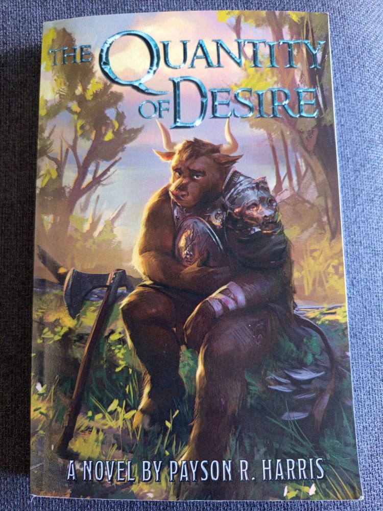 Cover of the mentioned novel showing Chase the minotaur