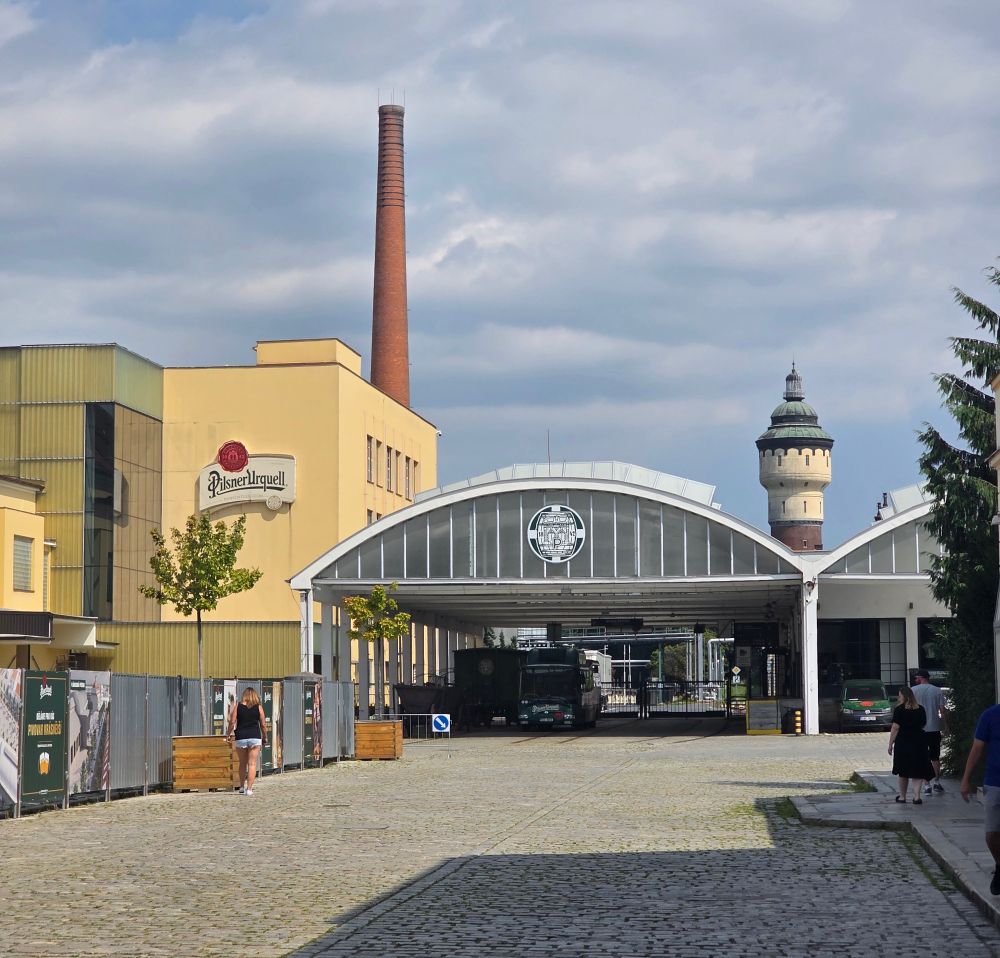 A pic of the Pilsner Urquell brewery.