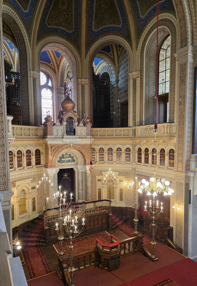 The ark. Lavishly decorated with onion domes, mosaics, stained glass, brass lighting etc.