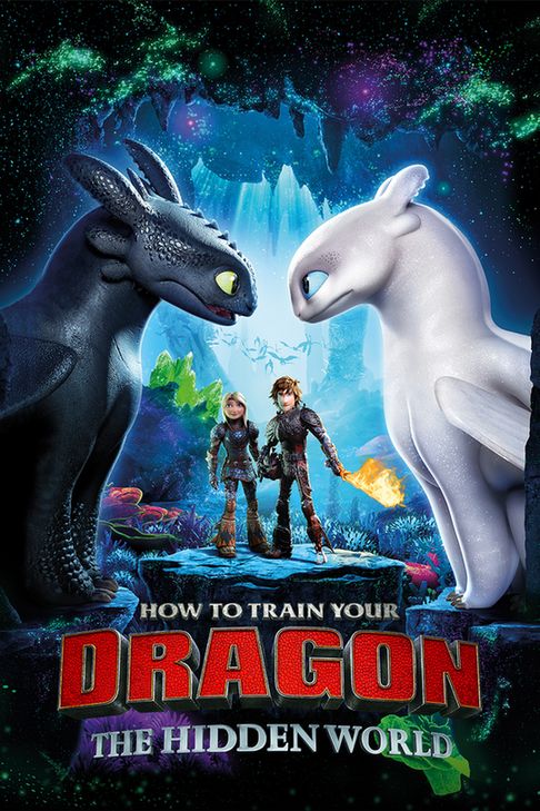 Promotional poster for the American animated fantasy film How to Train Your Dragon: The Hidden World (2019)