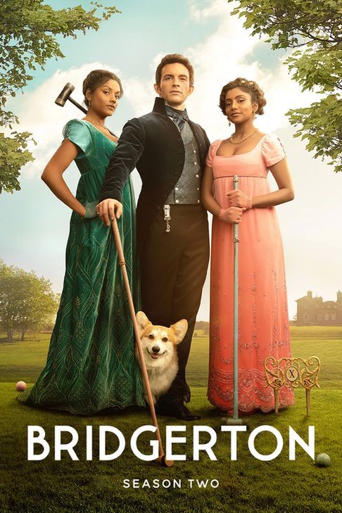 Promotional poster for the second season of the American alternative history regency romance television series Bridgerton (2022)