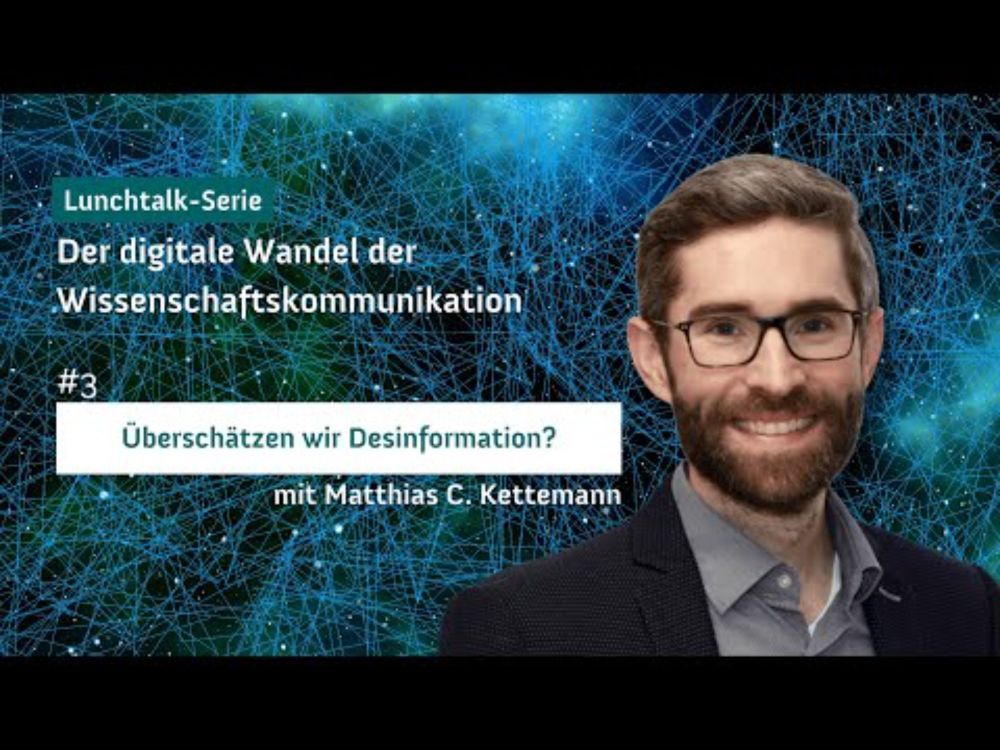 "Überschätzen wir Desinformation?" mit Matthias C. Kettemann