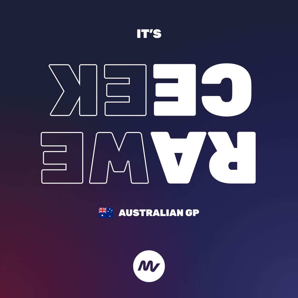 It's RAWE CEEK (but upside down), Australian GP