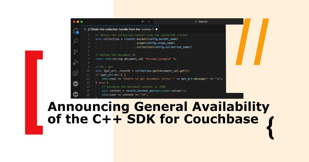 Announcing General Availability of the C++ SDK for Couchbase