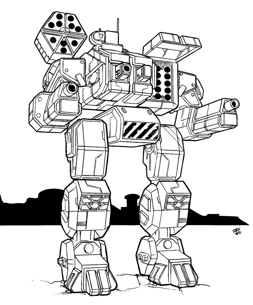 HSN-7D Hellspawn.  This 45-tonner was made to replace the aging Dervish.  It keeps a similar weapons loadout of two LRM-10's and 3 Medium Pulse Lasers, giving it long-range punch and surprising short range power.  A top speed of 97 kph paired with Jump Jets keep it moving quickly, but be careful about getting hit - only 6.5 tons of armor and lack of CASE mean that it quickly comes apart under fire.