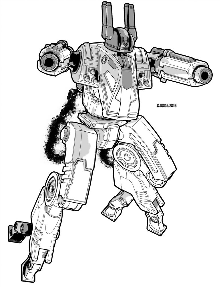JLP-BD Jackalope.  This 30 tonner has a top speed of 129 kph, supplemented with jump jets to make it enormously mobile.  A pair of Clan-tech ER Medium lasers and an ATM-6 give it respectable power once it closes in on its targets.  Even Clan Wolf has counted some losses against this little scrapper.

Significantly, Jackalope is made to fold up into a smaller space, making it easier to fit onto famously cramped DropShips.