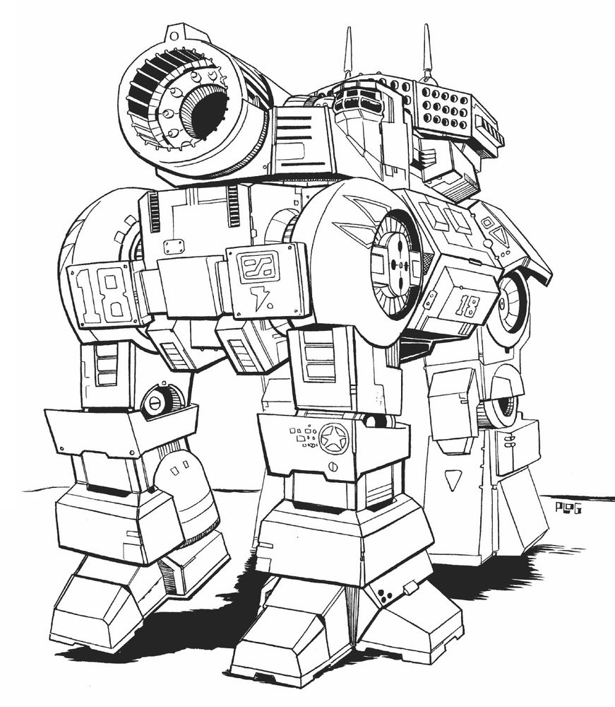 Thunder Stallion, an 85-ton Clan Quad 'Mech.  With a top speed of only 54 kph, it is slow for a Clan Assault.  It was meant to accompany Elementals and other combined-arms elements, where it could provide fire support from its trio of LRM-15s.  Clans never do anything halfway, though: if anything gets in close on this 'Mech, its backup weapon is an LB 20-X autocannon that promises to shred any but the hardiest attackers.

Truly, this 'Mech is a fireworks show on four legs!