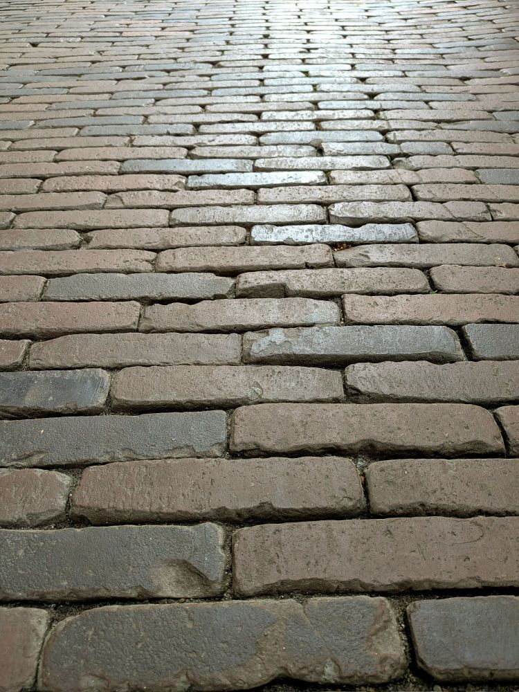 Regular pattern seen from a low angle, highlighting roughness variations