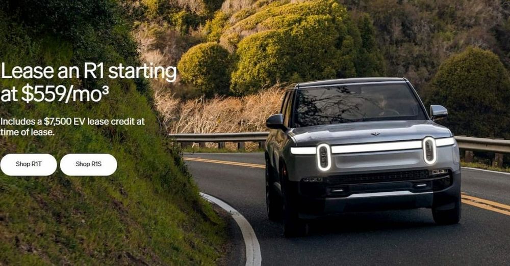 Rivian is offering attractive R1T, R1S lease deals starting as low as $559 per month