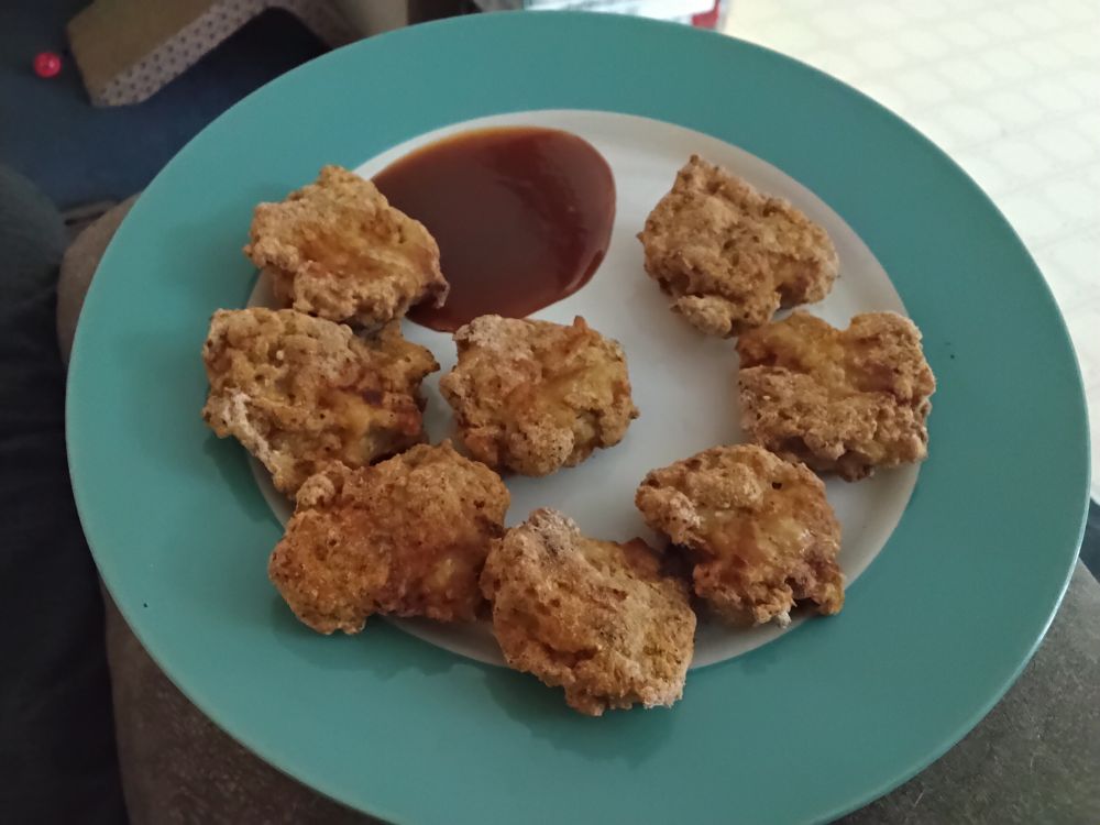 Home made chicken nuggets