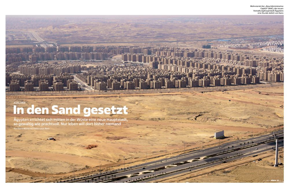 Photos from fata morgana, accompanying an article on 3 spreads in STERN (08.01.2025) by journalist David Wünschel, who traveled to the NAC to interview different protagonists.