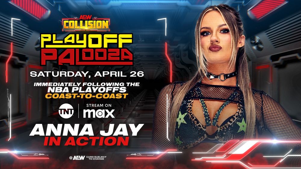 Anna Jay returns to Action This Saturday!

Anna Jay makes her return to action on #AEWCollision Playoff Palooza THIS SATURDAY 4/26 Immediately Following the NBA Playoffs on TNT + MAX!