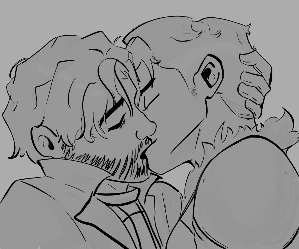 Jayce s2 arcane on the left kissing Jayce Lol on the right 