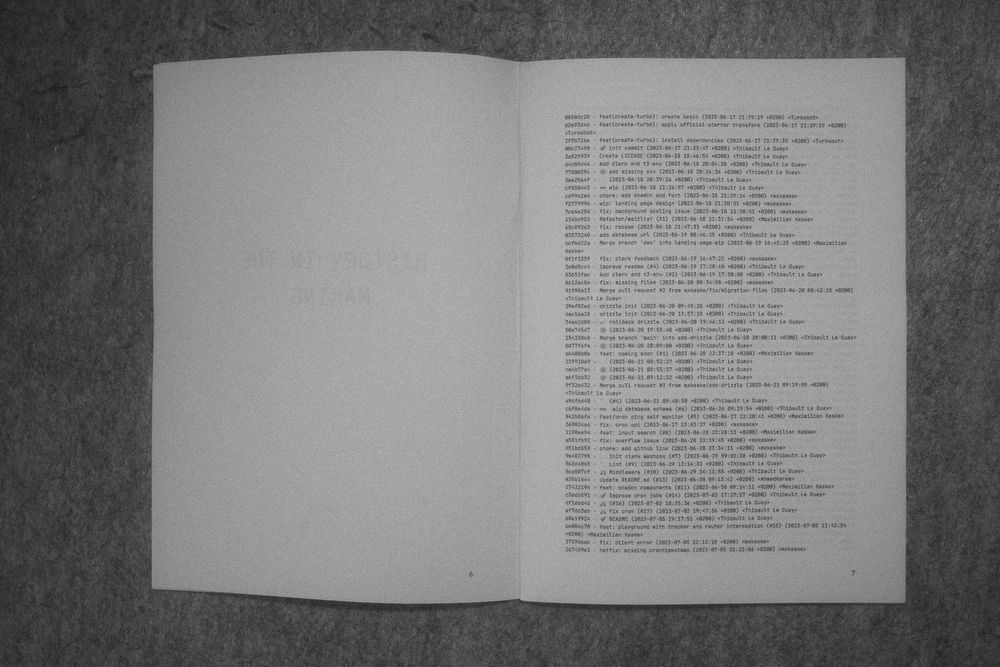 Git log history 