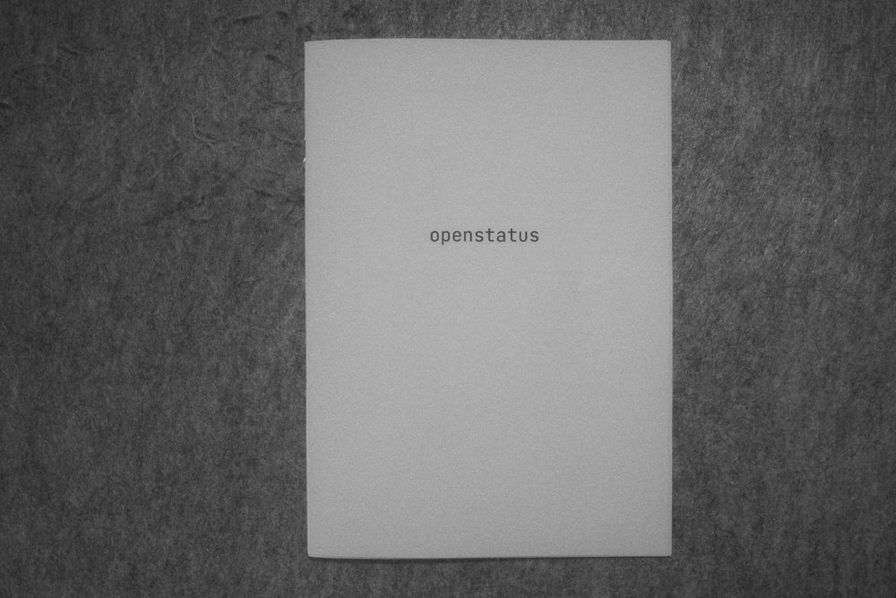 OpenStatus zine 