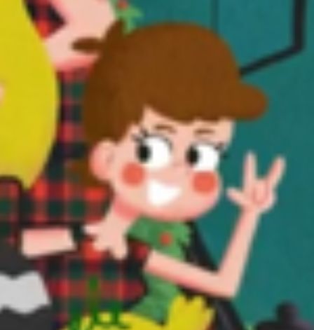 Luna Loud in a different art style.