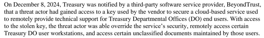 Screenshot of letter to US Senators detailing some of the facts of the breach
