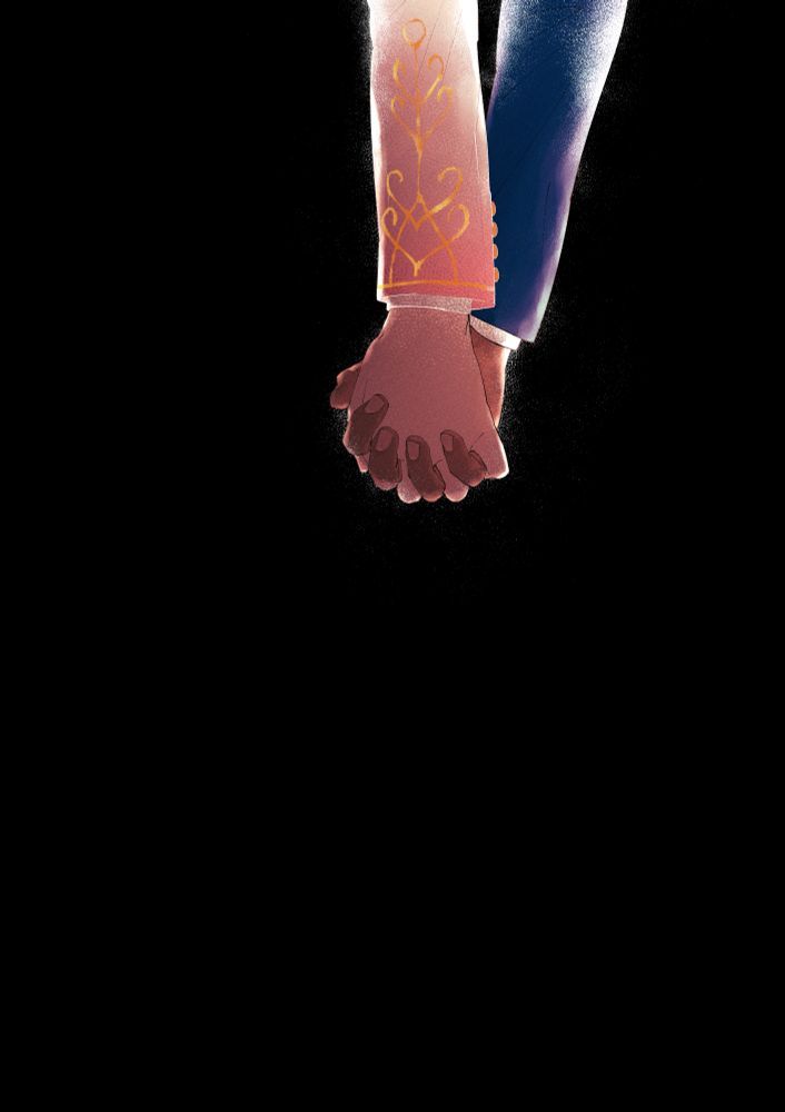 (Bede and Hop hold hands.)