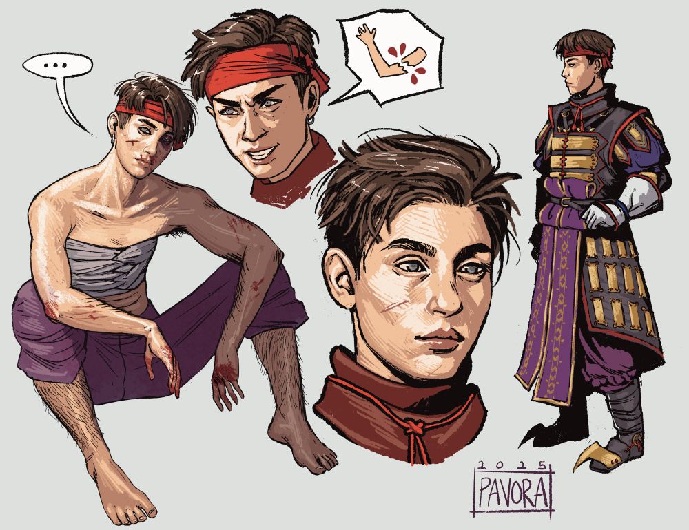 Various sketches of janeva from hzd
