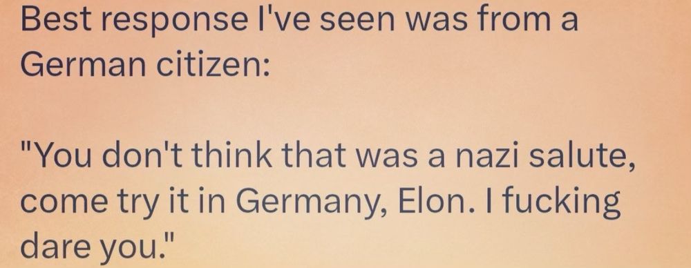 German citizen quote on melon salute