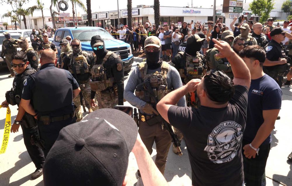 The Trump administration is asking the Supreme Court to let officers arrest suspected undocumented immigrants in Southern California because of how they look.