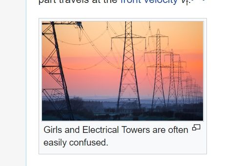 Girls and electrical towers are often easily confused 