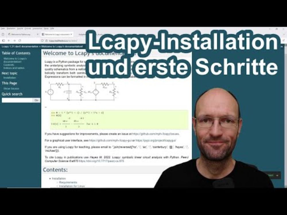 Lcapy-Einführung, Installation, erste Schritte und Berechnung des Ersatzwiderstandes einer Schaltung