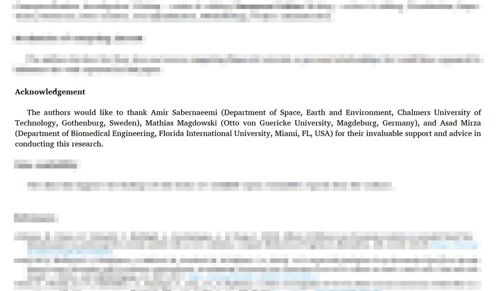 Acknowledgement
The authors would like to thank Amir Sabernaeemi (Department of Space, Earth and Environment, Chalmers University of
Technology, Gothenburg, Sweden), Mathias Magdowski (Otto von Guericke University, Magdeburg, Germany), and Asad Mirza
(Department of Biomedical Engineering, Florida International University, Miami, FL, USA) for their invaluable support and advice in
conducting this research.
