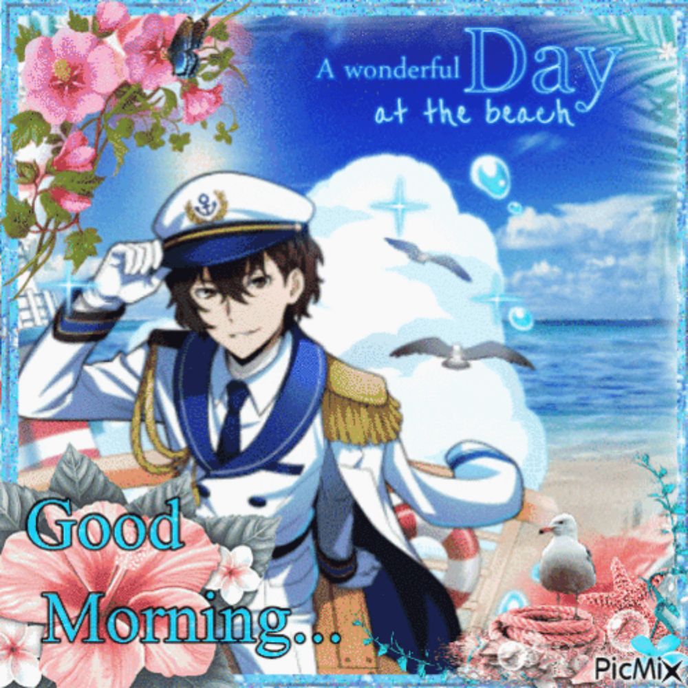 a wonderful day at the beach is written on a picture of a sailor