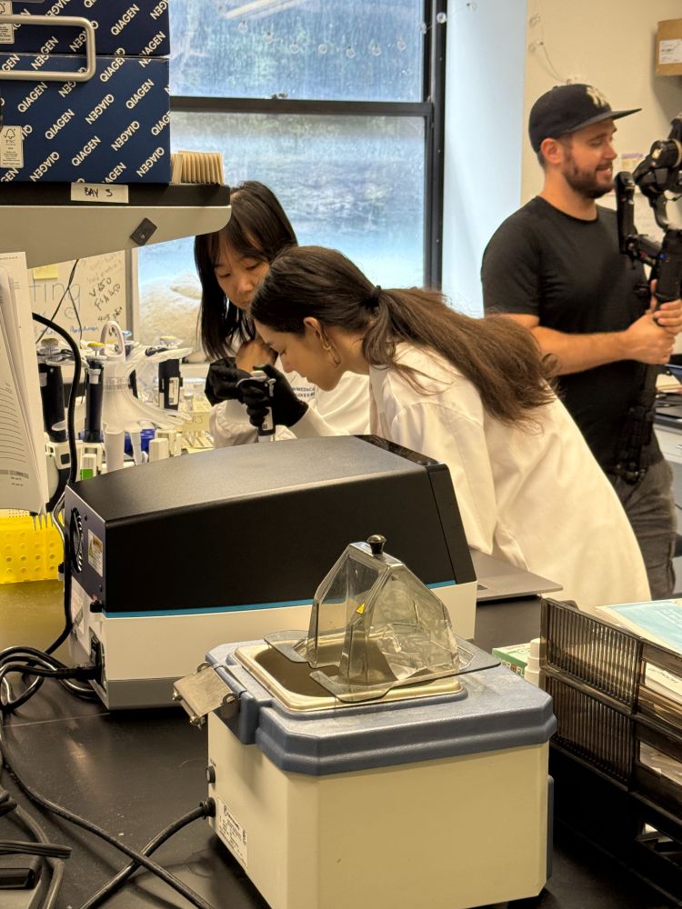 Two people in a lab