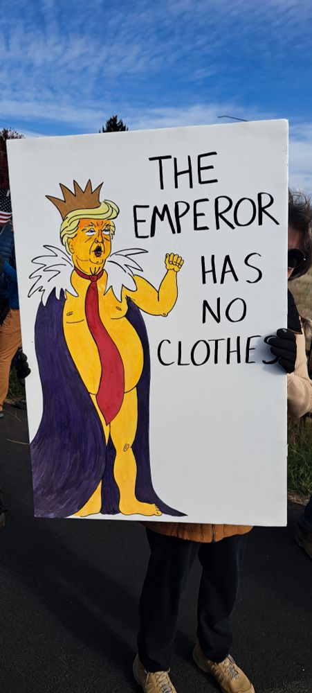 ##nokingsmontana  the emperor has no clothes sign