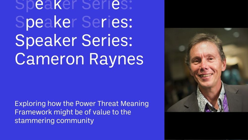 Cameron Raynes discusses the Power Threat Meaning Framework and its relevance to people who stammer