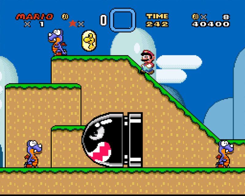 Screenshot of Super Mario World