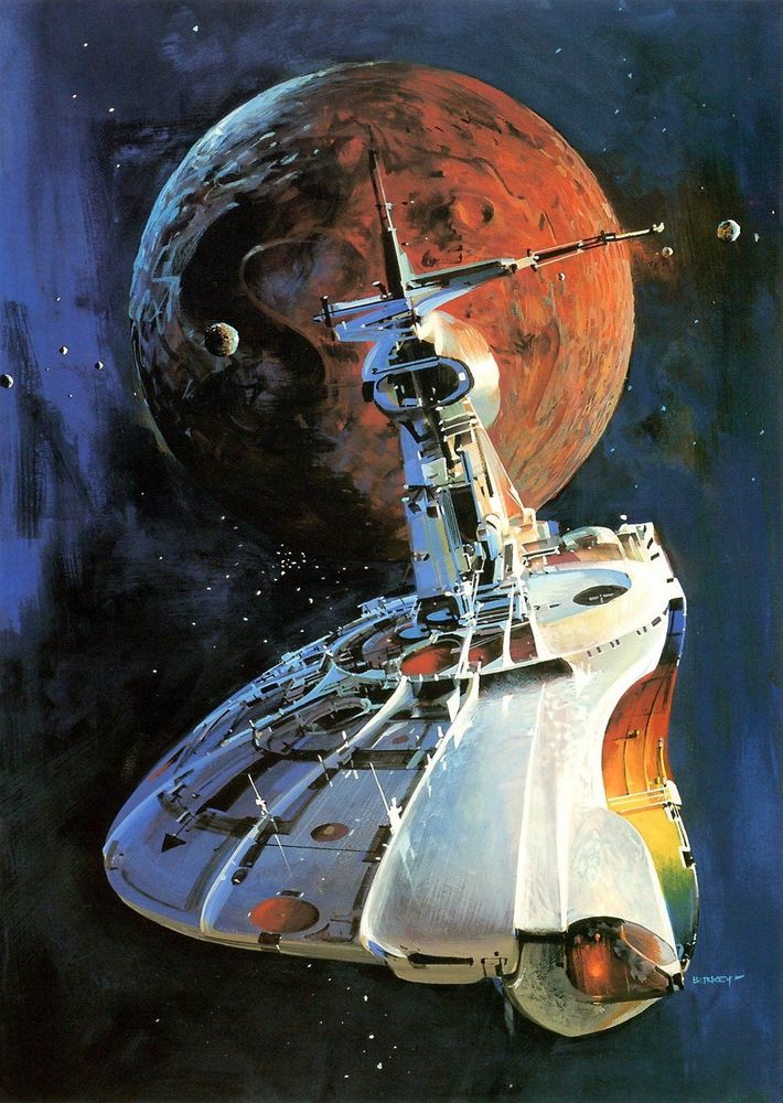 One of the best. You want SciFi art? John Berkey is a great go-to. #Cool #SciFi #Art Inspirational.