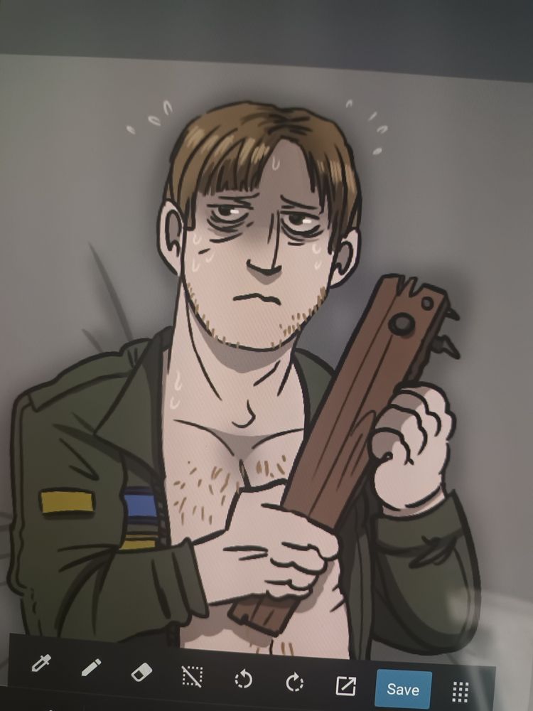 The drawing of James Sunderland is almost finished!