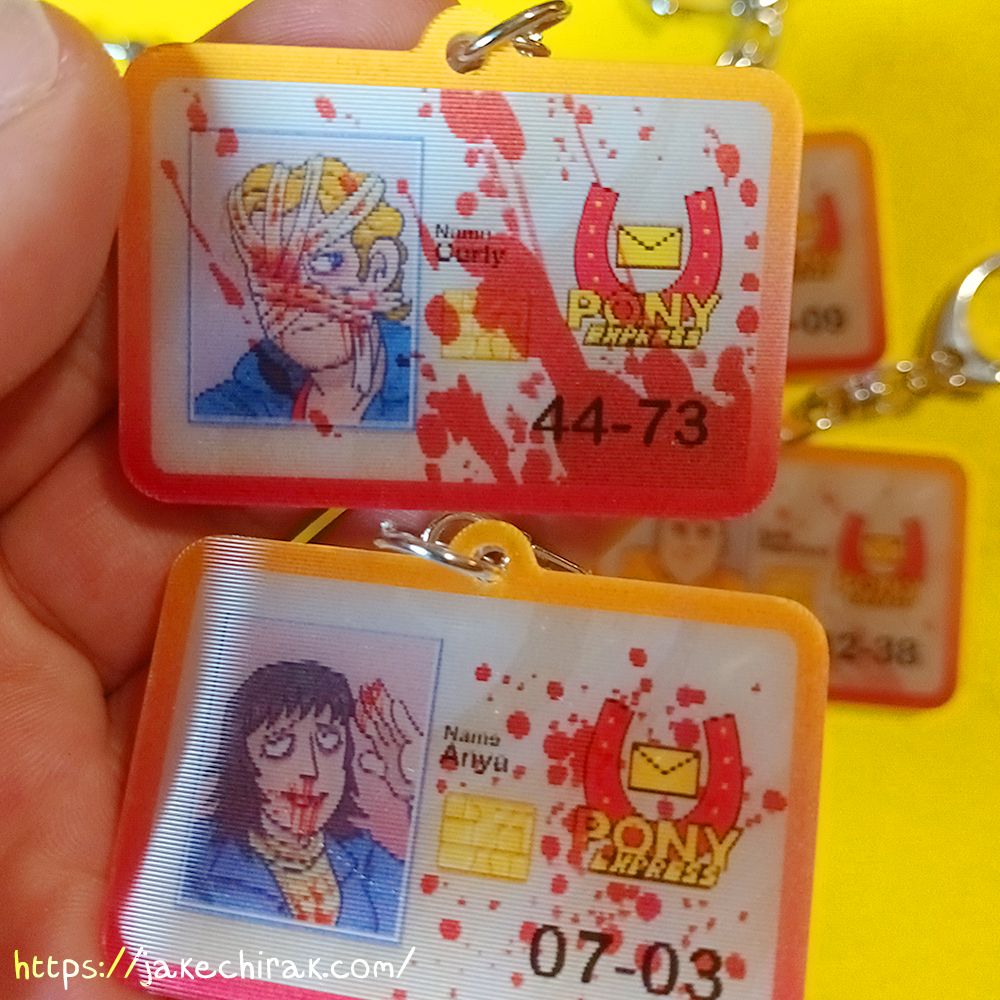 A photo showing my lenticular charms! They alternate from clean version to bloody version! Showing the bloody version