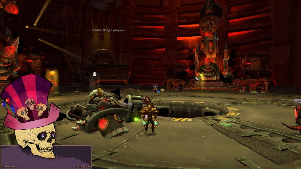 A picture of Crelam the Zandalari Enhancement Shaman in World of Warcraft after killing the end boss of the Liberation of Undermine Raid on Mythic difficulty.