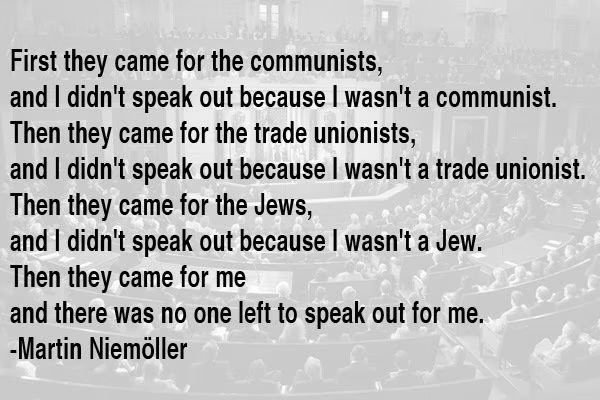 Poem First they came for the communists….