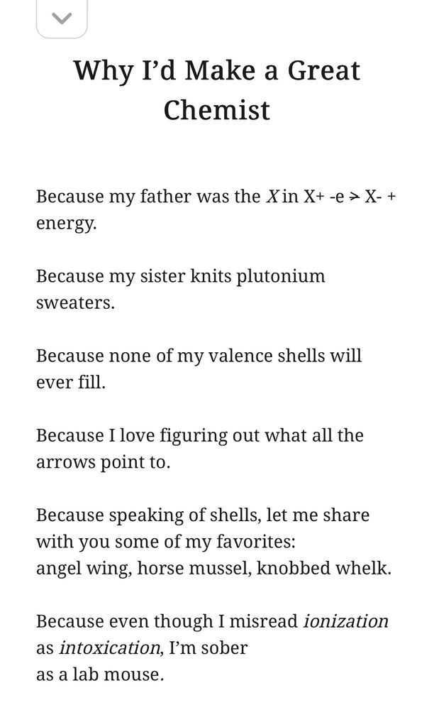 Poem by the late Martha Silano in Whale Road Review.