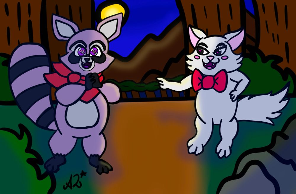 Princess found a cute rambley raccoon 