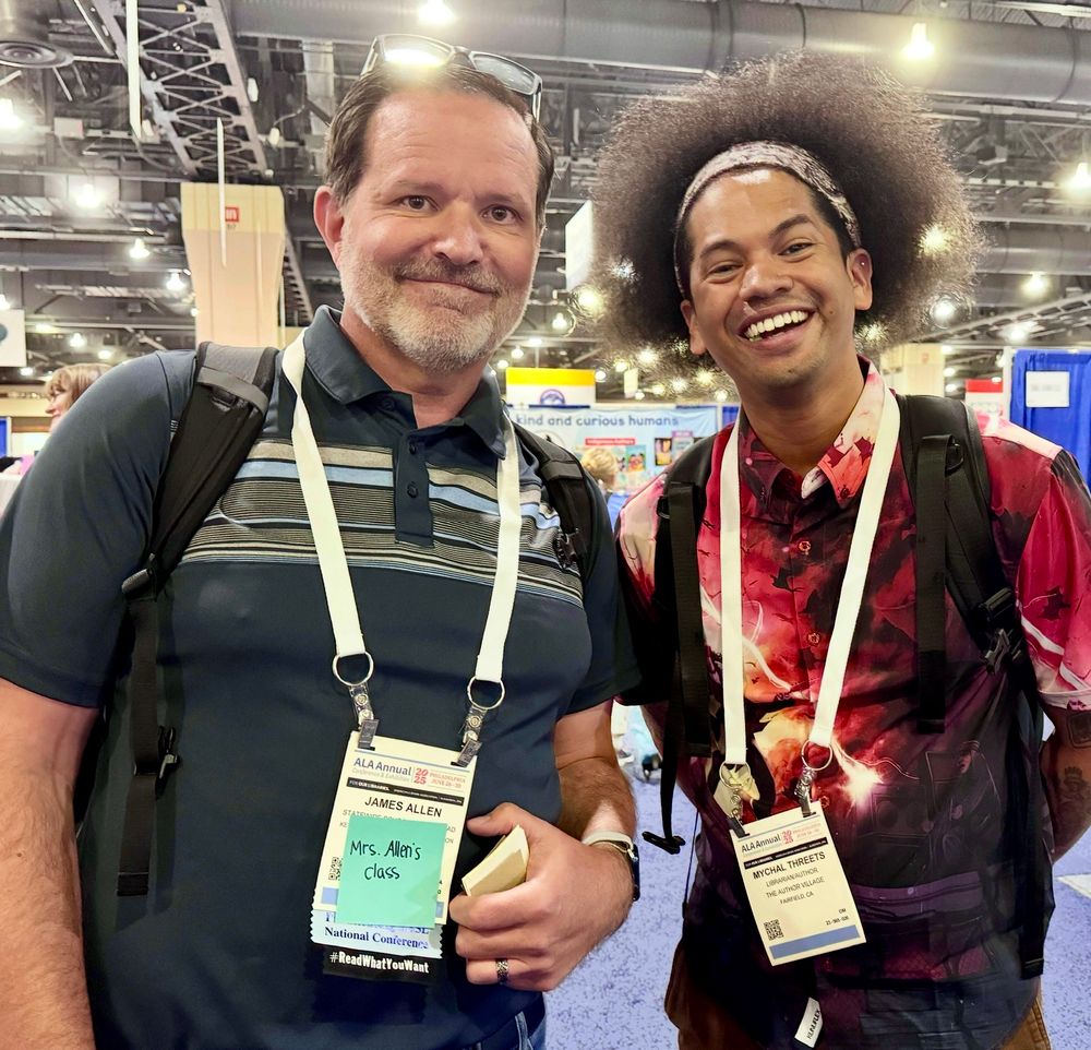 Teo people in a photo on vendor floor of ALa